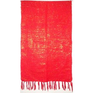 Bright Red with Gold Interlace Table Runner